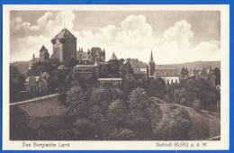 Deutschland; Bergisches Land; Schloss Burg A D Wupper - Solingen