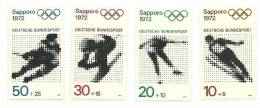 1971 - Germania 544/47 Olimpiadi Di Sapporo   ----- - Winter 1972: Sapporo