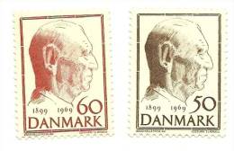 1969 - Danimarca 488/89 Re Federico IX       C1917     ----- - Neufs