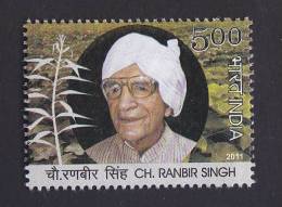 2010  CH RANBIR SINGH Agriculturist # 20535 S India Inde Indien - Unused Stamps