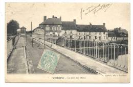 Verberie (60) : Les Habitations Au Bord De L'Oise Vue Du Pont Env 1903. - Verberie