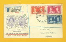 New Zealand: Postly Used Cover: Registered 1937 - Fine Used Cover - Corréo Aéreo