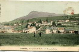 CPA 38 VOIRON VUE GENERALE DU GUILLON ET LE COTEAU DE VOUISE 1913 - Voiron