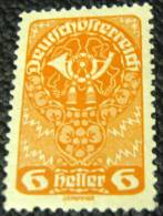 Austria 1919 Posthorn 6h - Mint - Ungebraucht