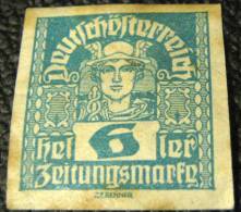 Austria 1920 Newspaper Stamp 6h - Mint Damaged - Ongebruikt