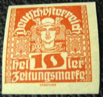 Austria 1920 Newspaper Stamp 10h - Mint - Ungebraucht