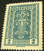 Austria 1922 Pincers And Hammer 2k - Mint - Ongebruikt