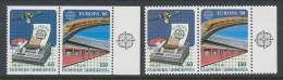 Europa CEPT 1988, Greece Mi 1685 C-1686 C And A In Pairs, MNH** - 1988