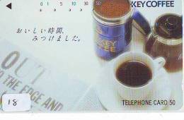 Telecarte Japan CAFÉ Coffee Koffie Japan Phonecard Telefonkarte (18) - Alimentation