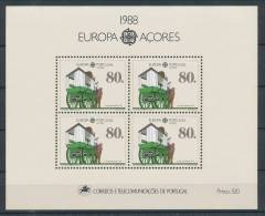 Europa CEPT 1988, Portugal-Azores SS Block 9, MNH** - 1988