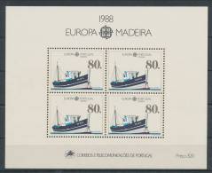 Europa CEPT 1988, Portugal-Madeira SS Block 9, MNH** - 1988