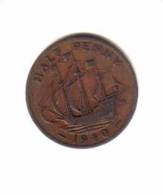 GREAT BRITAIN    1/2  PENNY   1940  (KM# 844) - C. 1/2 Penny