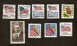 OS.16-1. United States, USA, LOT Set Of 9 - 1991 1992 Flag Over White House 1994 Old Glory, Red G 1995 1996 Etc. - Sammlungen