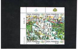 SAN MARINO - UNIF. 2094.2097  -   2006  XX OLIMPIADI INVERNALI  A TORINO  (DISEGNI DI RO MARCENARO) -  NUOVI ** - Neufs