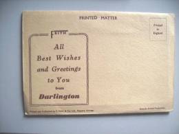 Engeland England Darlington Durham Booklet With 6 Nice Pictures - Autres & Non Classés