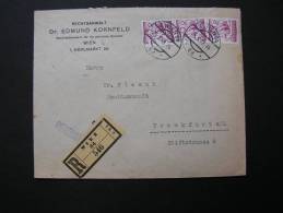 == Austria R-cv. Wien MeF  1928 - Briefe U. Dokumente