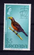 Grenada - 1969 - $5 Bare-Eyed Thrush - MH - Grenada (...-1974)