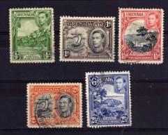 Grenada - 1938 - George VI Definitives (Perf 12½, Part Set) - Used - Grenada (...-1974)