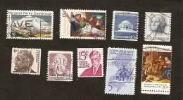 OS.12-7-8 USA, LOT Set Of 9 - 1962 George Washington 1973 Jefferson Christmas Art 1972 1967 Oliver Wendell Holmes 1964 - Collections