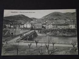 BESSEGES (Gard) - Pont Et Avenue De La Gare - Animée - Bessèges