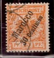 MAROC.Bureaux Allemands.1899.Michel N°5a.OBLITERE.X28 - Deutsche Post In Marokko