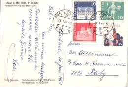 Schweiz / Switzerland - Postkarte Echt Gelaufen / Postcard Used ( O729) - Lettres & Documents