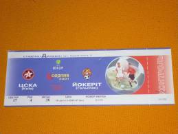 CSKA Kyiv-Jokerit Helsinki/Football/UEFA Cup Match Ticket - Eintrittskarten