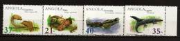 Angola 2002 N° 1529 / 32 ** Faune, Animaux, Reptiles, Serpents, Pithon Anchietae, Lacerta, Naja Nigricollis, Crocodile - Angola