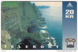 Faroe Islands, OD-001,  20 Kr , Vágseiði, Mint Only 25.000, 2 Scans. - Islas Faroe