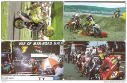 Isle Of Man, MAN 155 - 158, TT Festival 2000, Complete Set Of 4 Cards. - Man (Eiland)