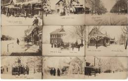 Elsie MI Michigan, Snow Scenes, Street Scenes, Horse-drawn Carriage, Multi-views, C1900s Vintage Real Photo Postcard - Sonstige & Ohne Zuordnung