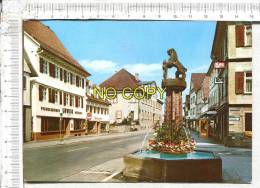 OBERKIRCH  Im Schwarzwald  Haupstr. Mit Stadtbrunnen U.  Gasthof  LOWEN - Oberkirch