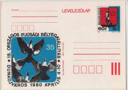 1980 - HUNGARY - Coat Of Arms CITY Dunaújváros -  STATIONERY - POSTCARD + MNH - Other & Unclassified