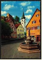 Pottenstein Mit Brunnen  -  Fränkische Schweiz  -  Ansichtskarte Ca. 1975    (1408) - Pottenstein