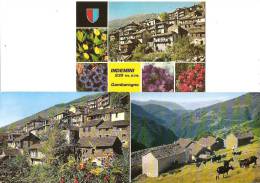 INDEMINI Gambarogno Ticino 3 Cartoline Postali - Gambarogno