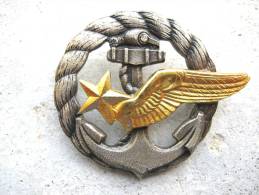 INSIGNE BREVET ELEVE PILOTE AERONAVALE / MARINE ETAT EXCELLENT - Luftwaffe