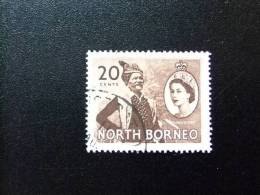 BORNEO 1954  YV 304 º FU  JEFE BAJAU - Noord Borneo (...-1963)