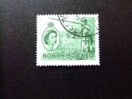BORNEO 1954  YV 308  ºFU INDIGENA  - MURUT WITH BLOWPIPE - INDIGENE ET SA SARBACANE - Bornéo Du Nord (...-1963)