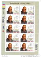 South Africa 2009 - One Sheetlet Of Portrait Of A President Jacob Zuma Famous People Politician Stamps MNH SG1742 - Ungebraucht