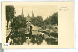 SNEEK * FRIESLAND *  ANSICHTKAART * CPA * WATERPOORT * GELOPEN IN 1937 VAN SNEEK NAAR HAARLEM  (1413) - Sneek