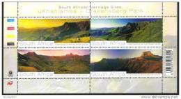 South Africa 2008 Heritage Sites UKhahlamba Drakensberg Mountains Park Geography Places Nature Stamps MNH SG1681-1684 - Neufs