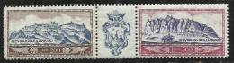 SAN MARINO  1958 -- Monte Titano  PA---  ( Sass.119/120 ) Complete  ** MNH  / VF - Luftpost