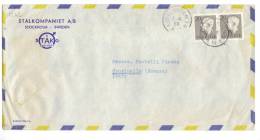 VER1242 - SVEZIA 1/4/1958 , Lettera Commerciale Per L'Italia  . Piega - Briefe U. Dokumente