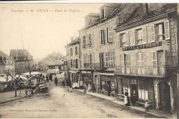 19  Corrèze _ Objat _ Place De L´église  Avec Marché (Hotel ) - Sonstige & Ohne Zuordnung