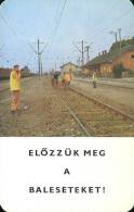 RAIL * RAILWAY * RAILROAD * TRAIN * HUNGARIAN STATE RAILWAYS * MAV * CALENDAR * Munkavedelem 1978 2 * Hungary - Kleinformat : 1971-80