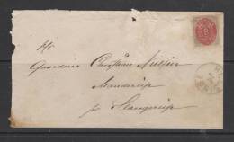 Lettre De 1876 Avec Son Contenu - Lettres & Documents