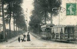 N°25487 -cpa Cesson -le Tramway Et La Grande Route De Rennes- - Strassenbahnen