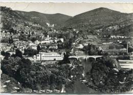 CPSM 30  EN AVION AU DESSUS DE ST JEAN DU GARD VUE GENERALE 1966 Grand Format - Saint-Jean-du-Gard