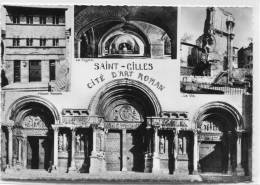 CPSM 30  SAINT GILLES CITE D ART ROMAN Multi Vues Grand Format - Saint-Gilles