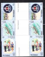 Tuvalu 1983 Boys Bridage Centenary Gutter Pair MNH - Tuvalu (fr. Elliceinseln)